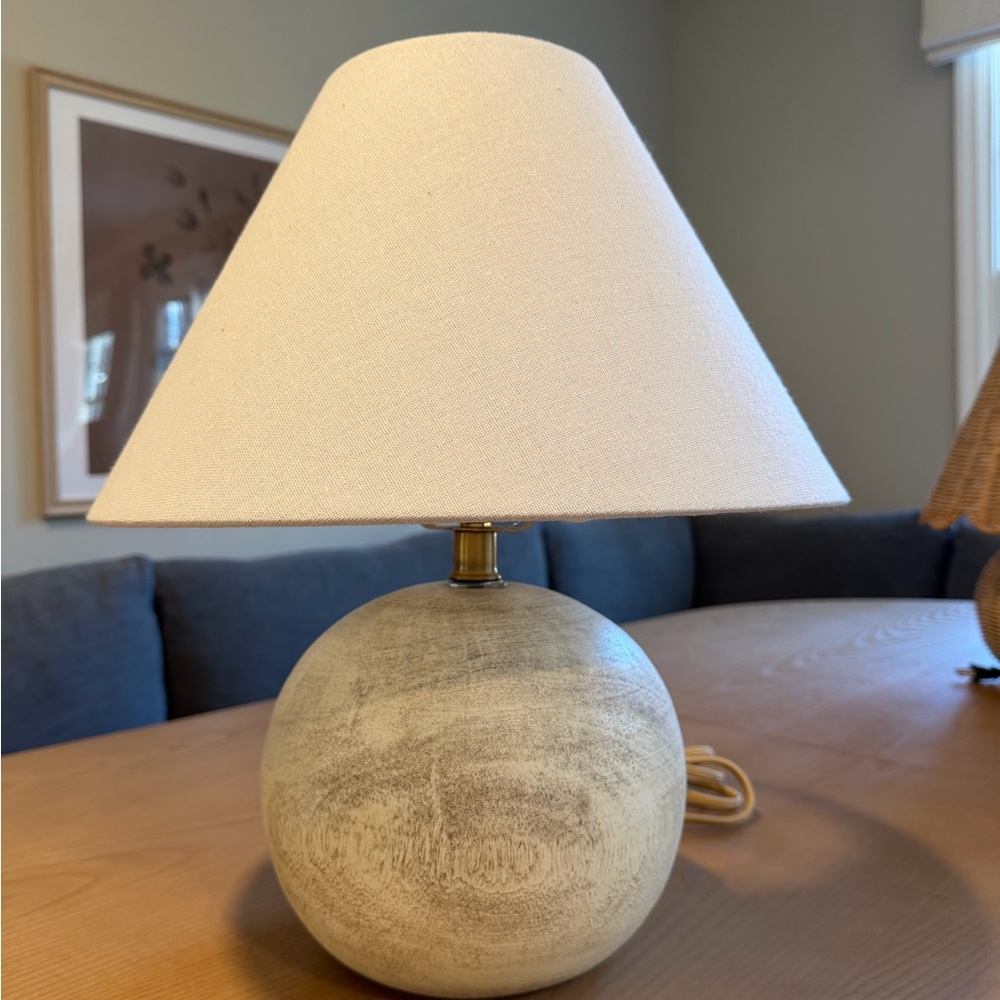 Studio McGee - Wooden base lamp **CANNOT BE BUNDLED**